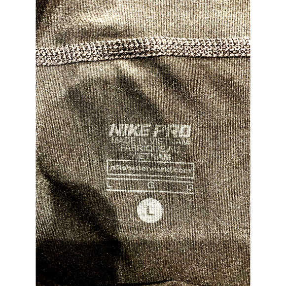 Nike Pro Womens Black Capri Workout Pants Size Large - Picture 2 of 3